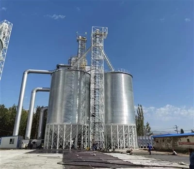 Silo keluli corong gandum basah